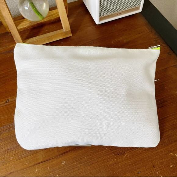 Flying Tomato Canvas Fashionista Statements Print Makeup Cosmetic Pouch Bag - Picture 3 of 7